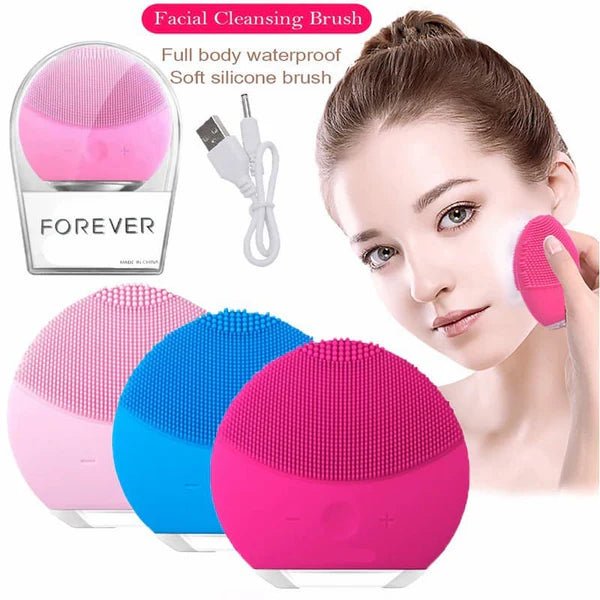 Electric Silicone Facial Cleansing Brush - Echo Bloom