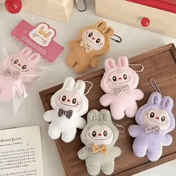 Labubu - Wireless Earbuds with Plush Keychain Set - Echo Bloom